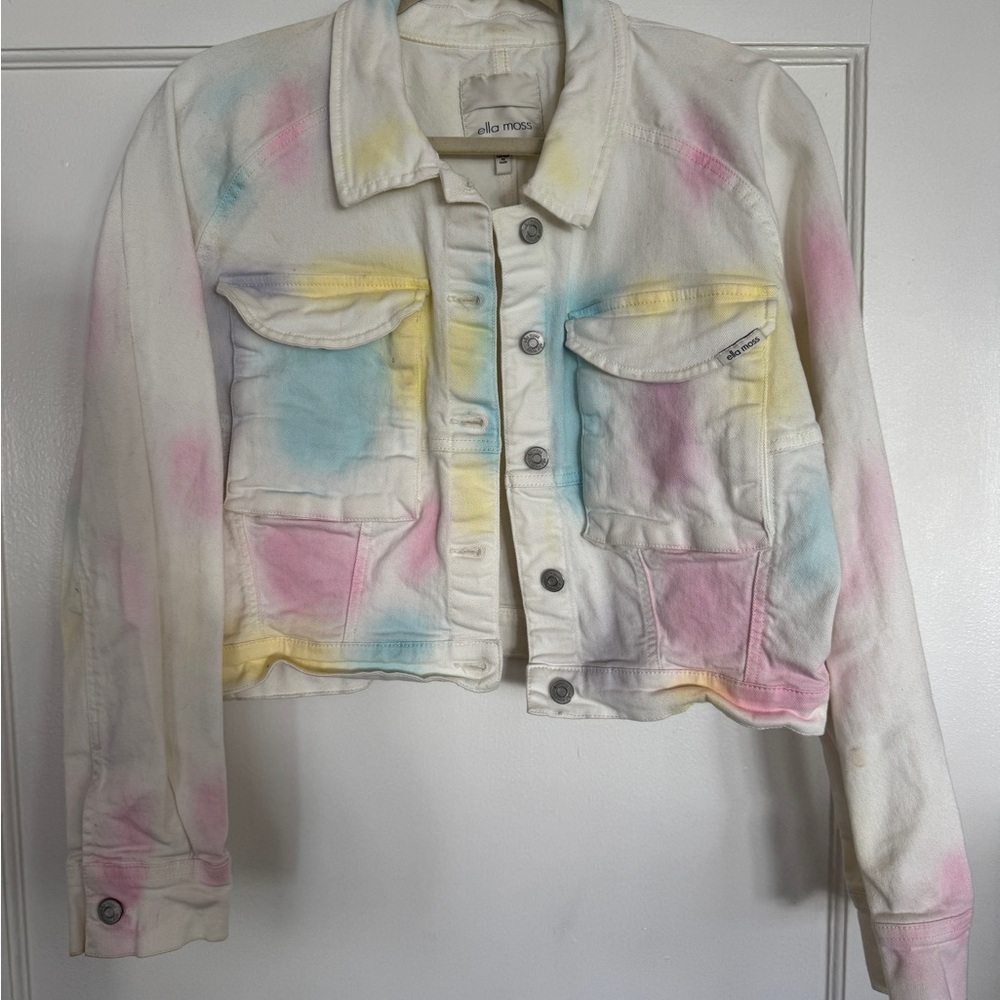 Ella Moss Women's Tie-Dye Jean Jacket